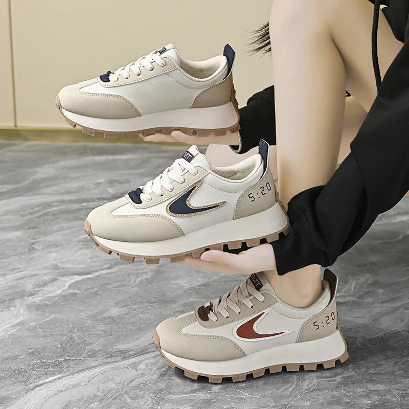 Women Sneakers  New Spring Autumn Brand Luxury Vulcanize Shoes Casual Footwear Zapatillas Mujer Light Flat Breathable Shoes