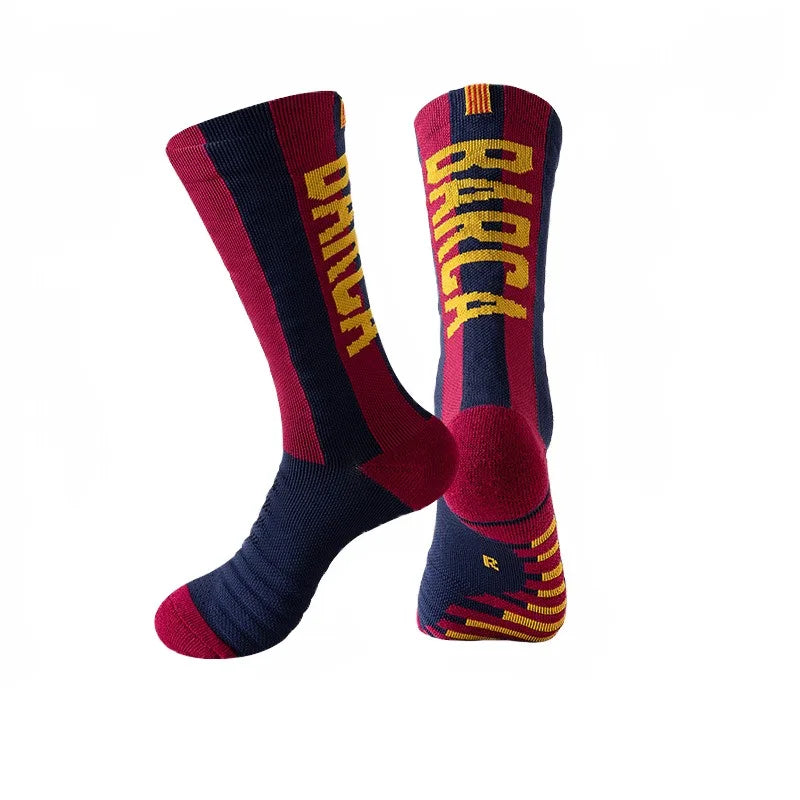 Men's soccer socks with anti slip and wear-resistant midsole, sports socks, basketball socks