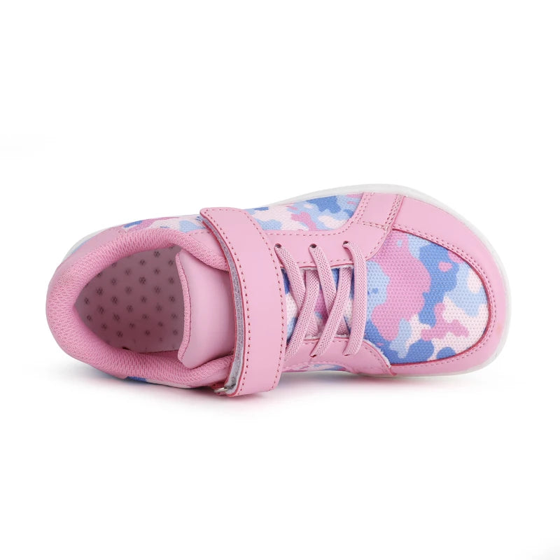 Children Sneaker Girls Barefoot Shoes  2025 New Luxury Fashion Skate Kids Casual Sneaker White Pink Sports Tennis Shoes for Girl