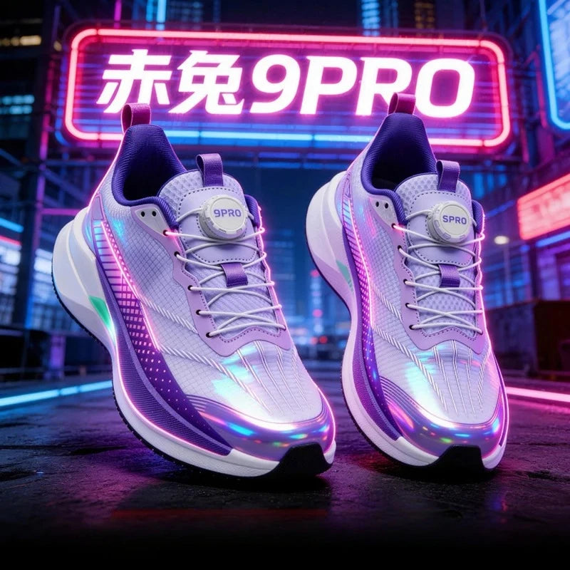 Sneakers﻿ Men Sports Carbon Board Speciality Breathable Lightweight Women's Comfortable Athletic Nonskid Marathon Running Shoe